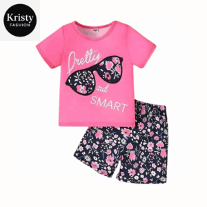 PRETTY SMART PRINTED T-SHIRT SET!