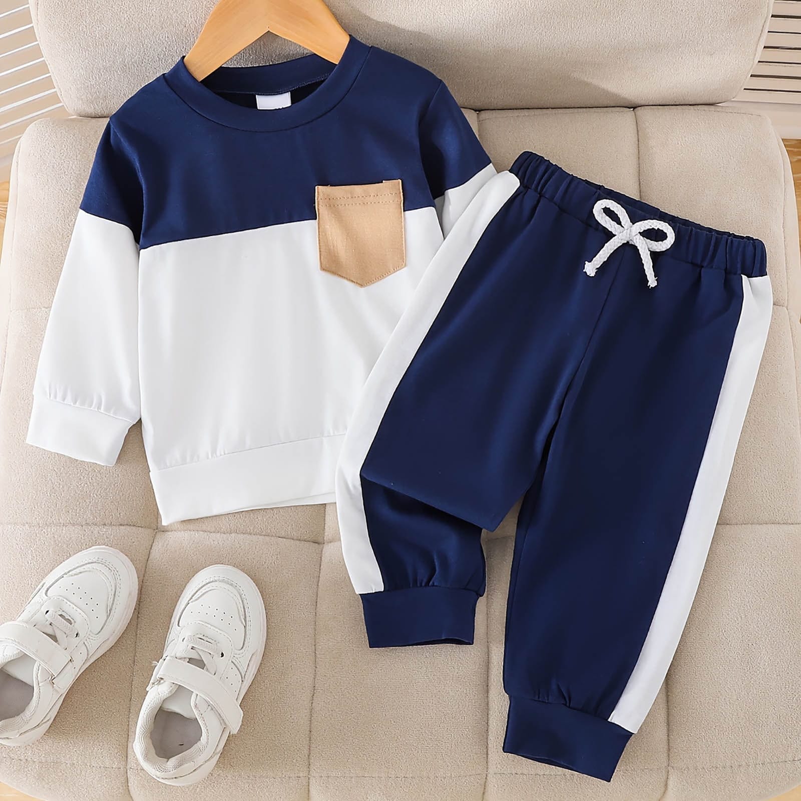 Fullsleeve Navy blue white winter set 3