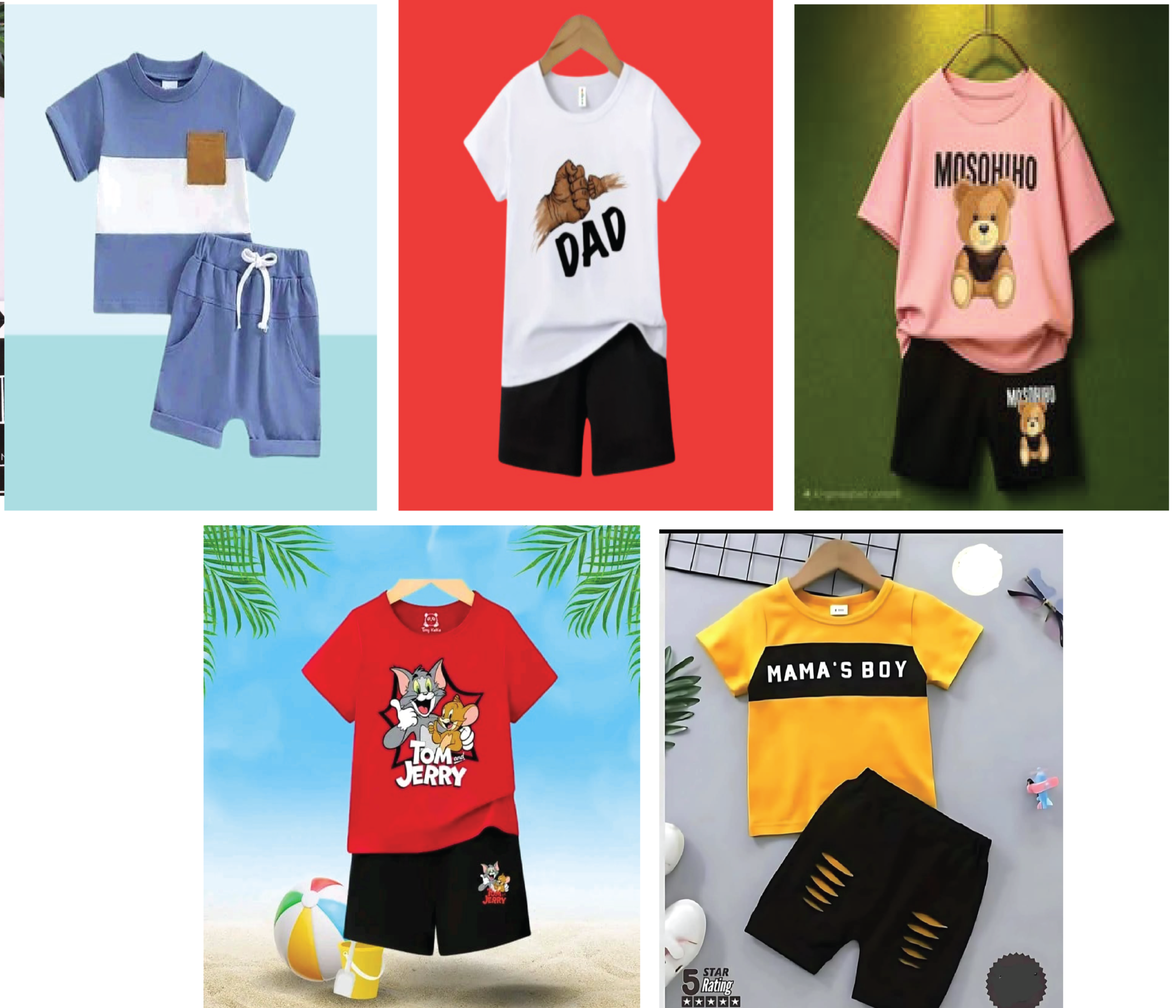 5 Set Combo T-SHIRT (10)