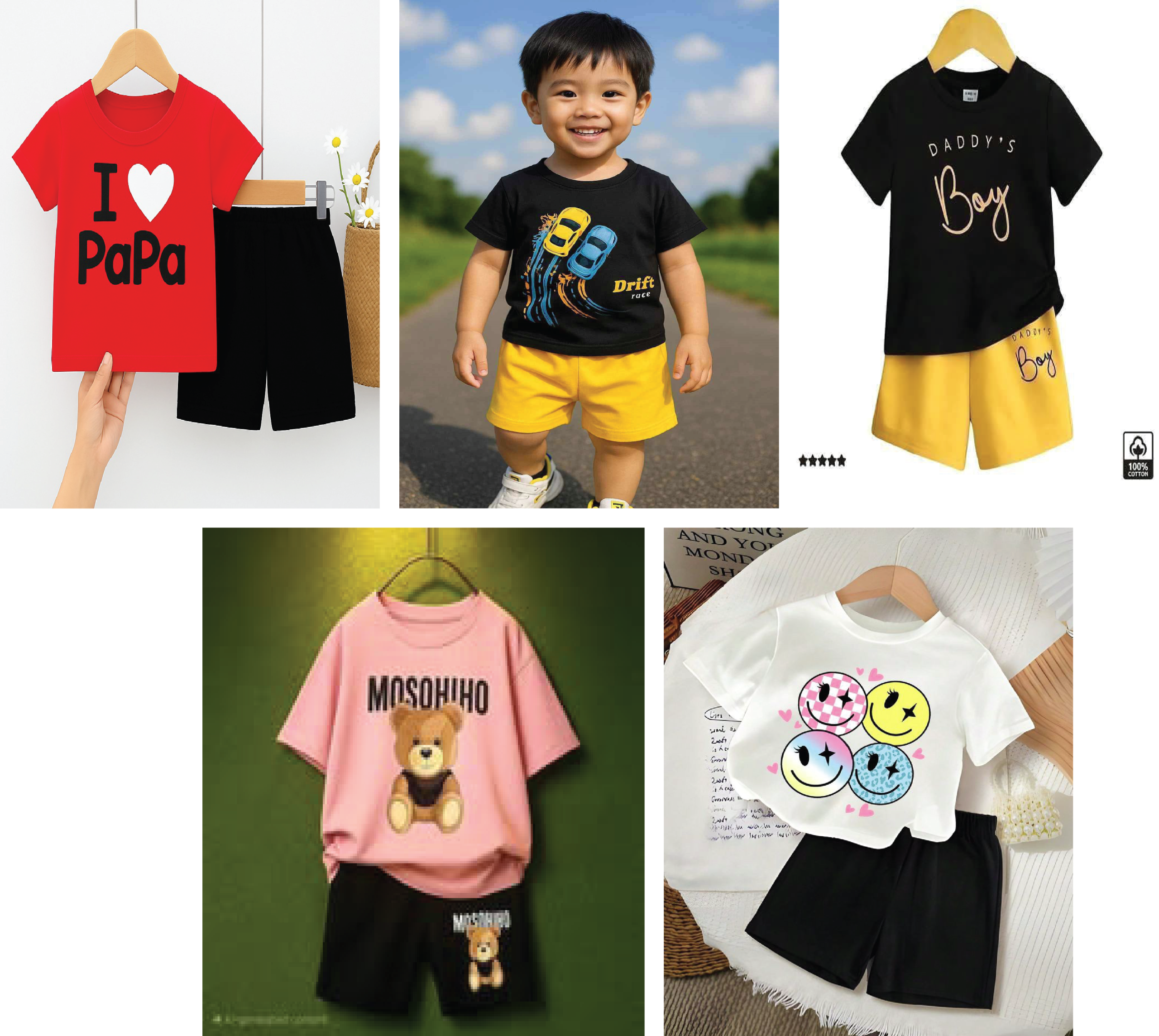 5 Set Combo T-SHIRT (10) - Image 2