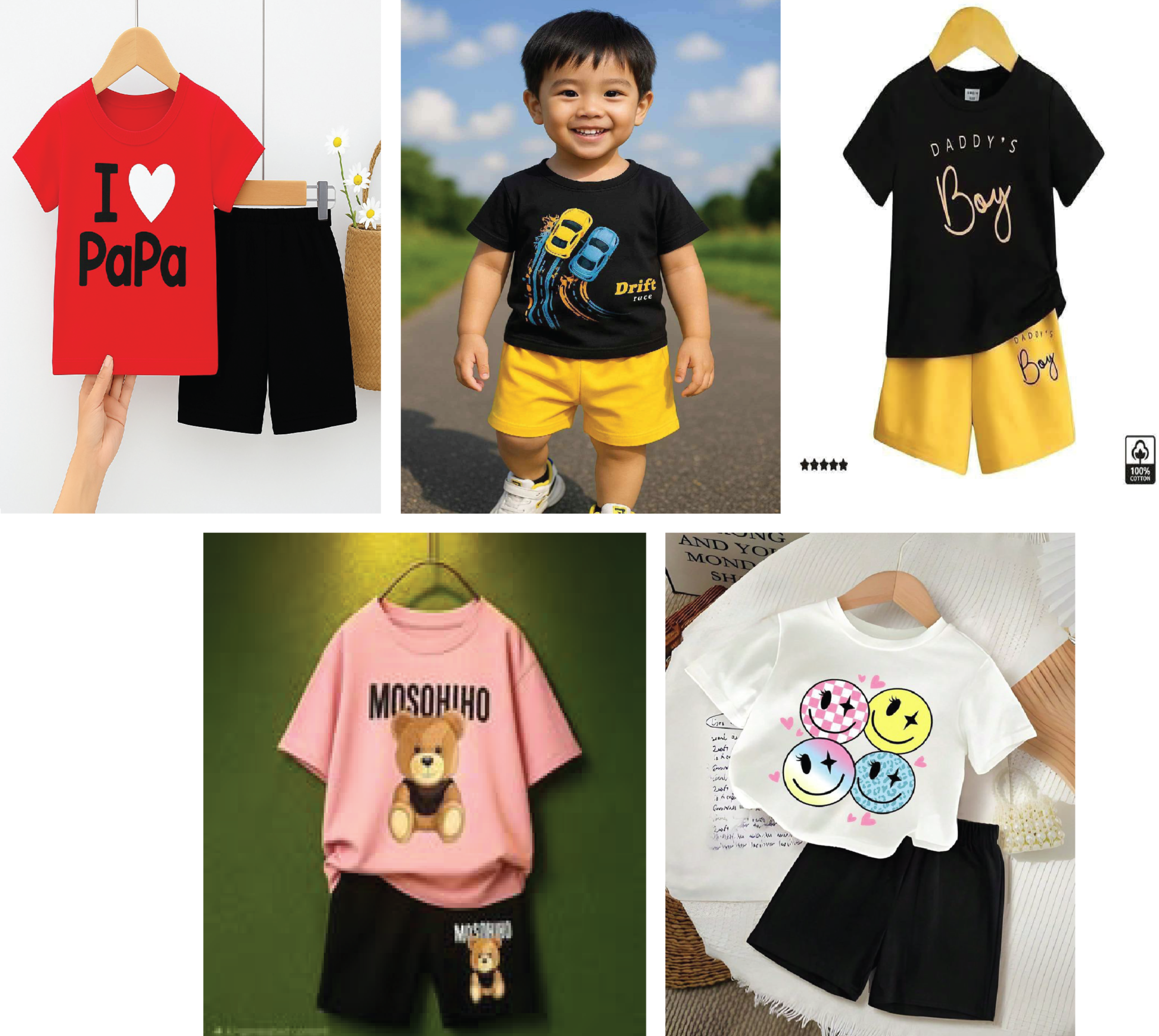 5 Set Combo T-SHIRT (06)